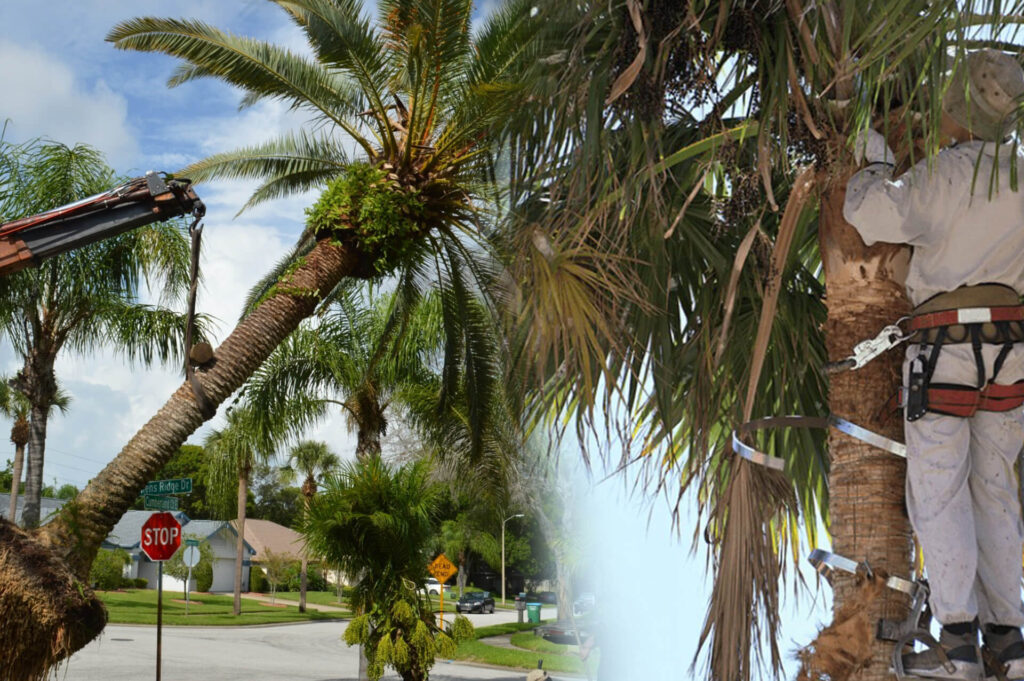 Palm Tree Trimming & Palm Tree Removal Affordable-Pro Tree Trimming & Removal Team of Delray Beach